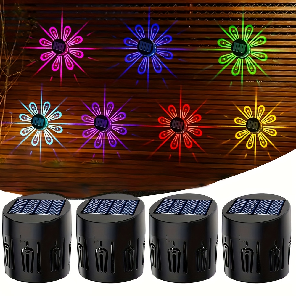 Solar Post Light - Ip44, Led Outdoor Fence Deck Lamp, Auto At Dusk/dawn, , Perfect For Garden, Patio, Porch & Yard Decoration, Solar Fence Light, Lamp, Solar Panel Light, Fence Deck Lights.