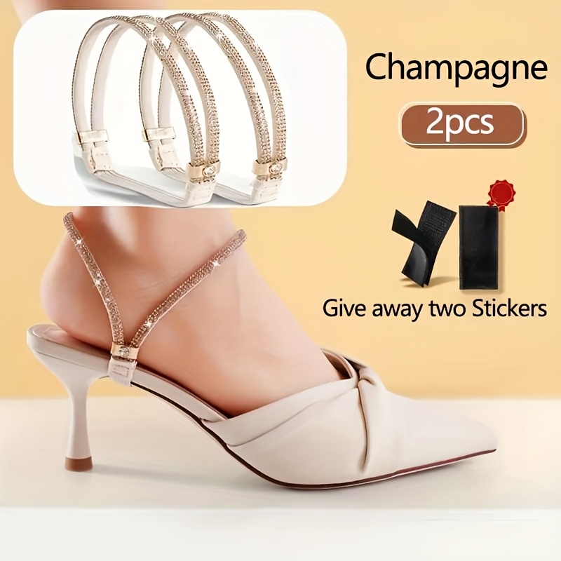 TEMU 1 Par de Correas para Zapatos de , Artefacto Anti-Caída, Sin Instalación, Correas, Sandalias Fijas, Pantuflas Anti-Caída