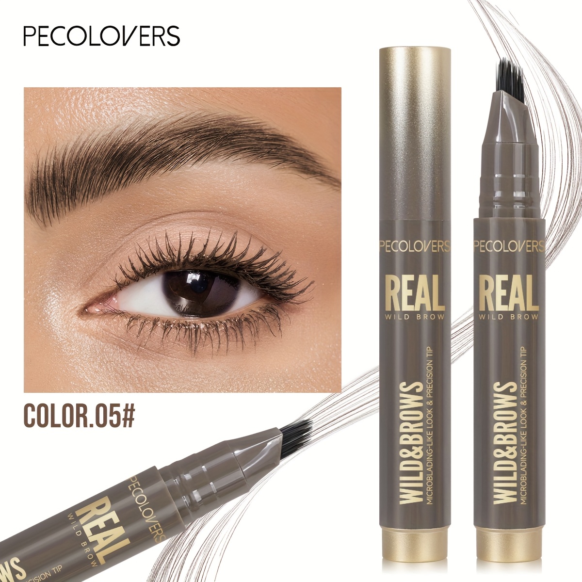 Tattoo Eyebrow 3d Liquid Ink Pen Waterproof Fork Pencil Brow Eyes Makeup Female Cosmetics