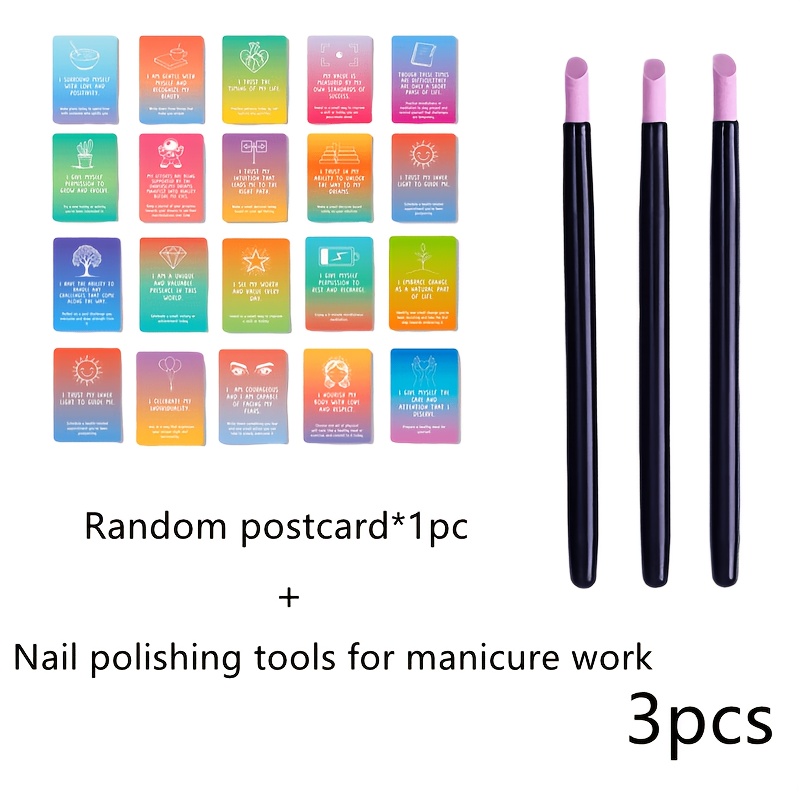 TEMU High-quality Quartz Push-pen, And . - Tip, Ground - Ergonomic , Suitable For Hand And Foot Care, Nail Art Tools (random Style)