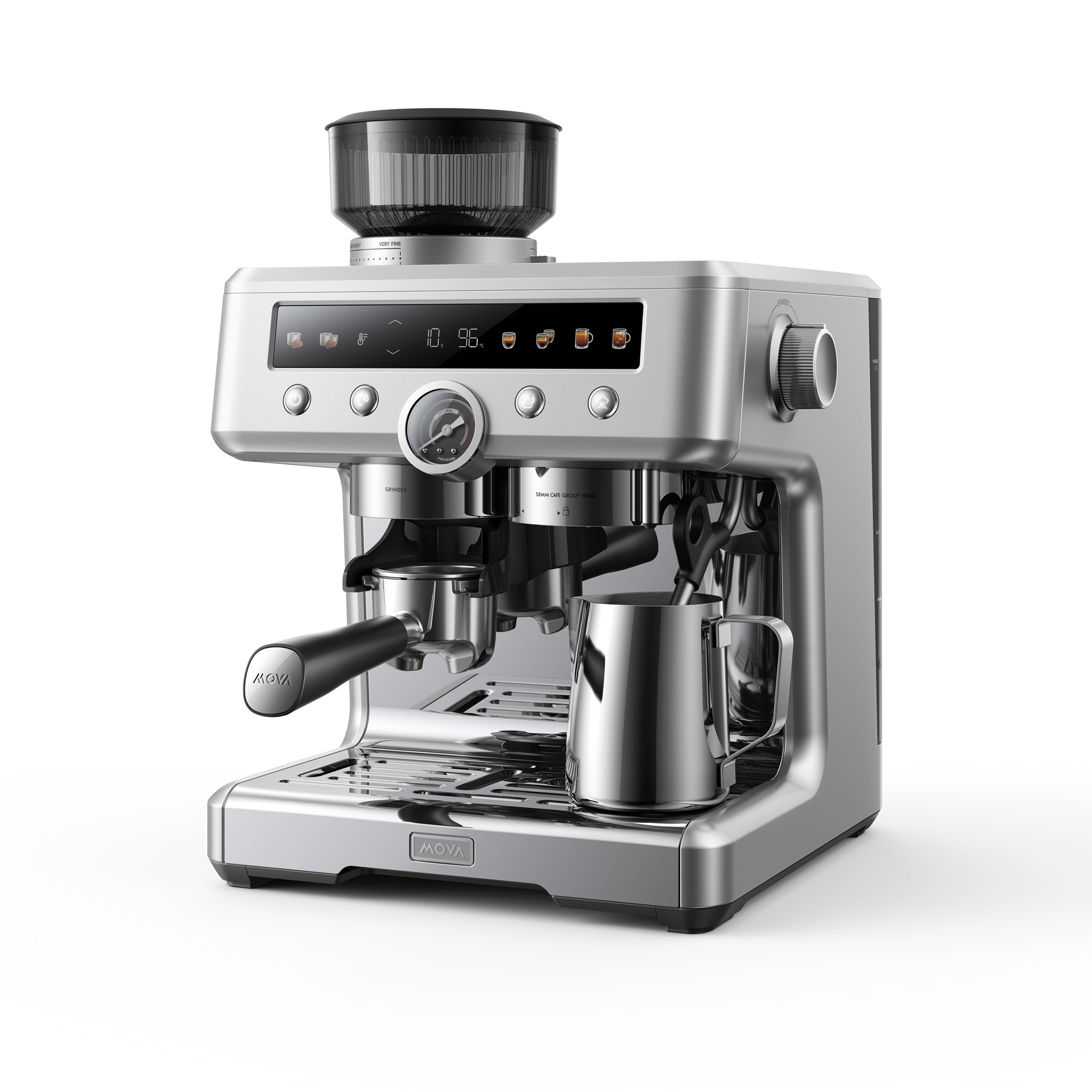 S20 Pro Cafetera Espresso Inteligente, Dual , Consistent Heat, Dual Pumps, Operation, Ntc + Pid Smart Heat System, Triple Frothing System, Panoramatouch Control Panel, 4