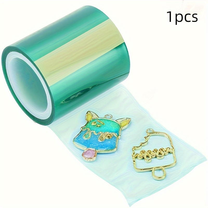 Image of 196.85 Inches/roll Epoxy Tape Seamless Leakproof Blue Fixed Tape Suitable For Metal Hollow Frame Epoxy Resin Resin Pendant Mold Craft Inlaid Jewelry Making Tools