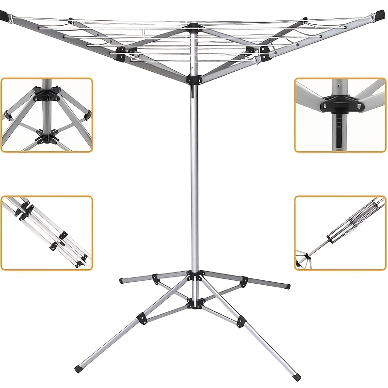 Outdoor Plug-in Ground Drying Rack, Garden Lawn Floor Drying Pole, Simple Portable Drying Rack, Floor Plug-in Ground Drying Rack Outdoor Courtyard Drying Rack, Drying Racks