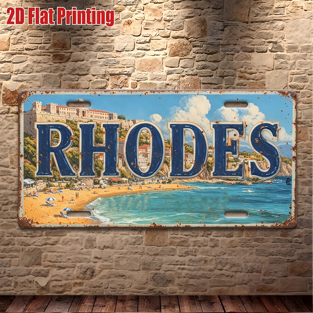 TEMU 2d Flat,, 2d Flat Prinaluminumg, 1pc, Retro Metal Aluminum Sign, Outdoor Wall Art (30.48cm* 15.24cm), Sign, Retro Decor, Farmhouse, Wall, Scene,