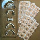 100 magnetic stickers 4 nose clips 1 magnetic retrieval device nasal expansion external nasal patch nasal inhalation magnetic nasal band nasal breathing expander suitable for men and women