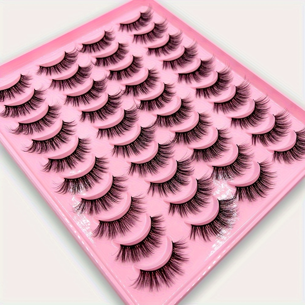 

20 Of False Eyelashes, Tail Lengthening , Fluffy 3d, Suitable For , , And