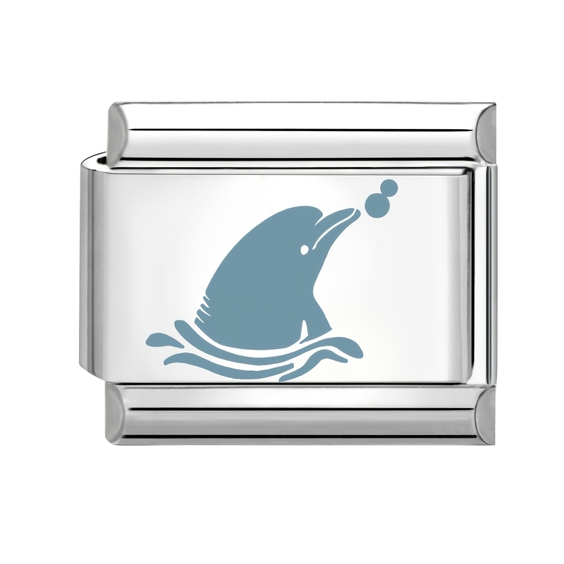 Exquisite Blue Pattern Embossed Ocean Elements Ring
