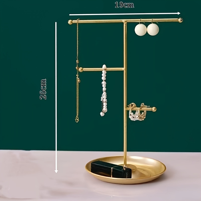 Image of 1 Nordic Ins Light Luxury Tree Branch Jewelry Rack Dressing Table Necklace Storage Display Rack Creative Easy Household , Jewelry Towers