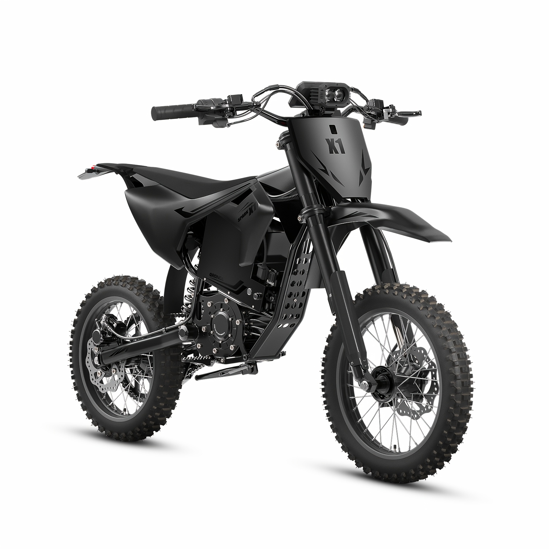  X1 Spark Electric Dirt Bike, Electric-Bike with 60 .8Ah Battery, 4500   Motor, 50MPH, 14 / -Road Tire E-Bike, Dual Hydraulic Brakes, Full Suspension, Suitable for Mountain Off-road Camping, Electric Motorcycle for Mountain Off-Road