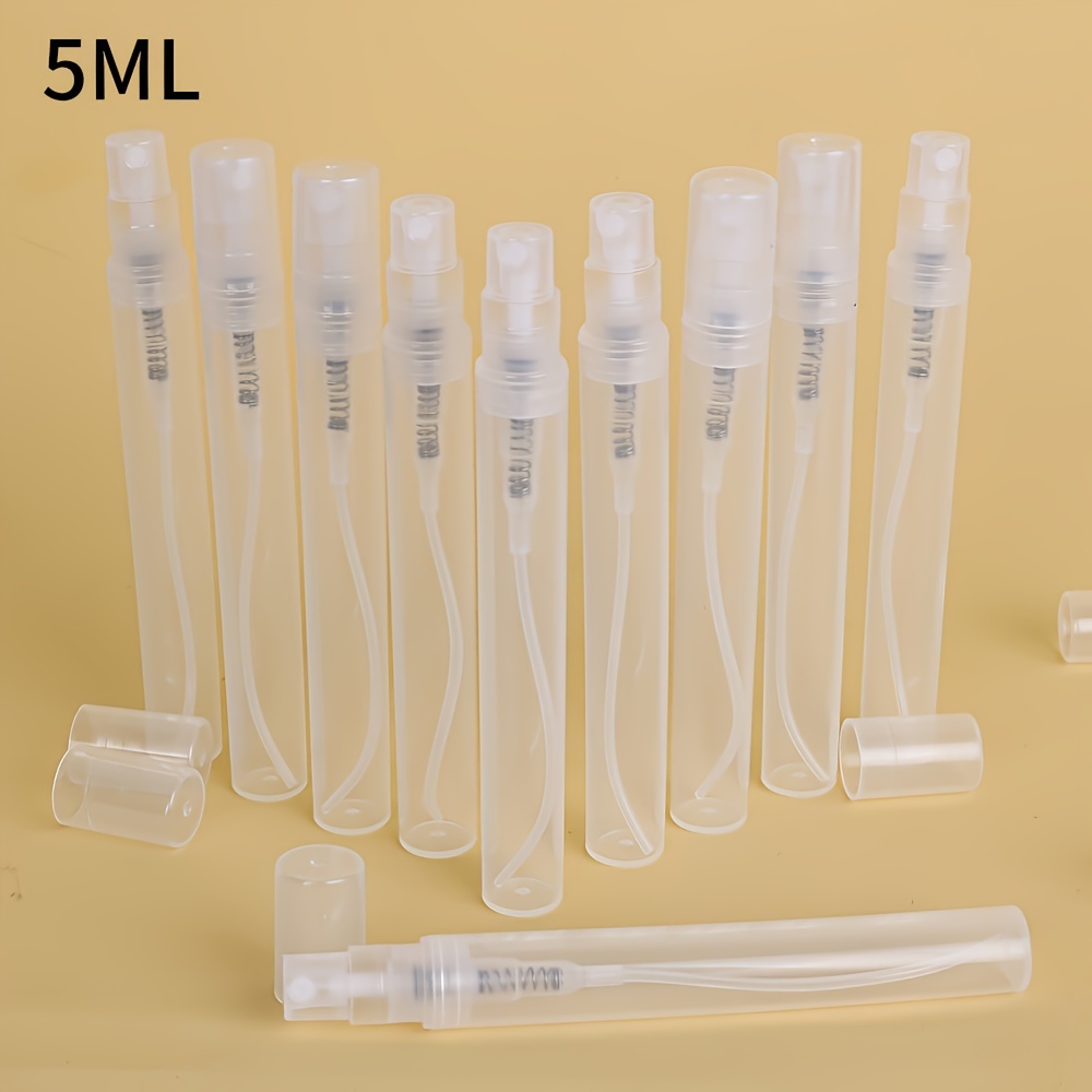 TEMU 10pcs And 4pcs Additions 2/3/5ml Leak-proof Travel Perfume Atomizers, Including 10pcs Spray Bottles, 2pcs Funnels, 2pcs Droppers, Refillable,