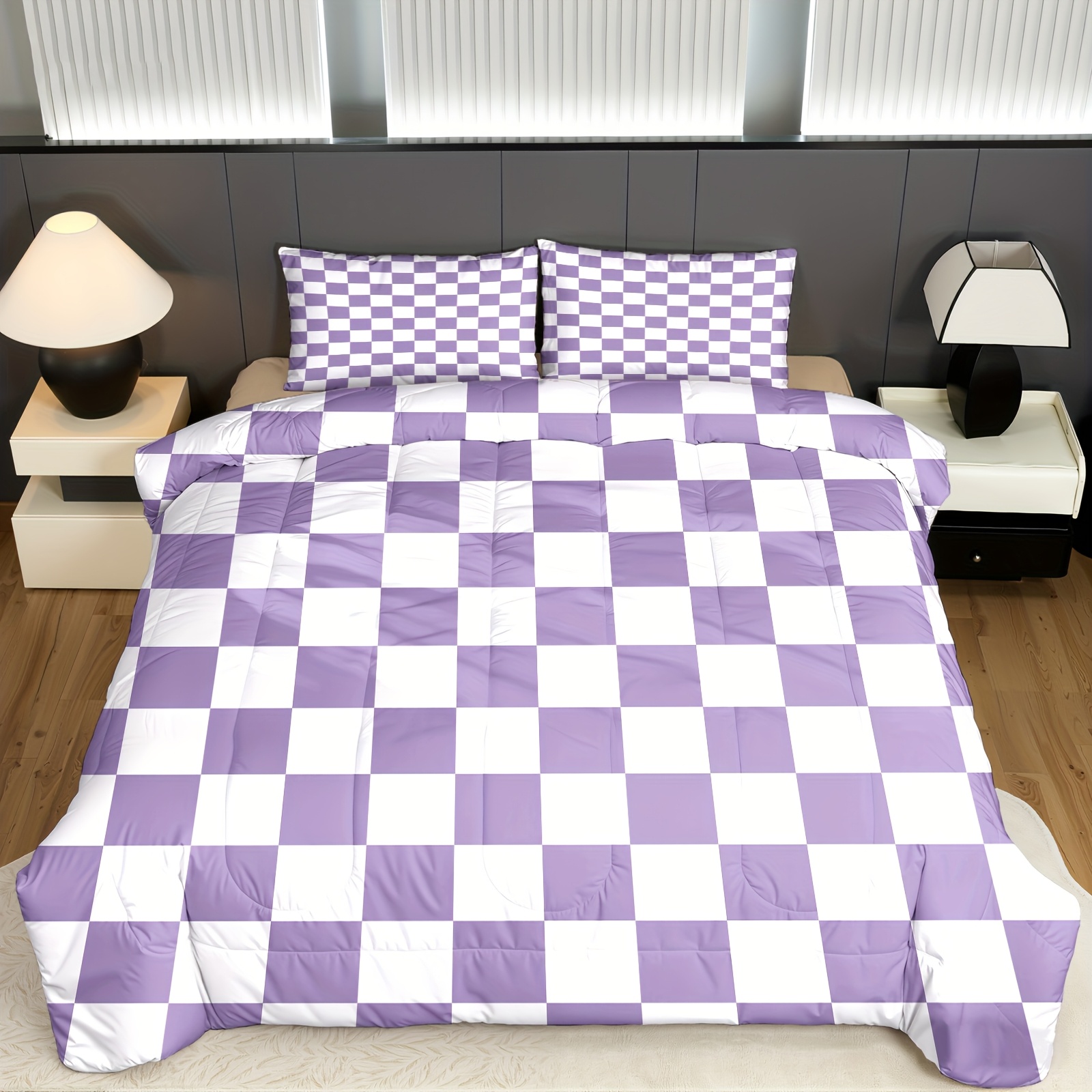 TEMU Modern Minimalist Solid Color Bedding Set, Comforter And Pillowcases, Two/three-piece Set