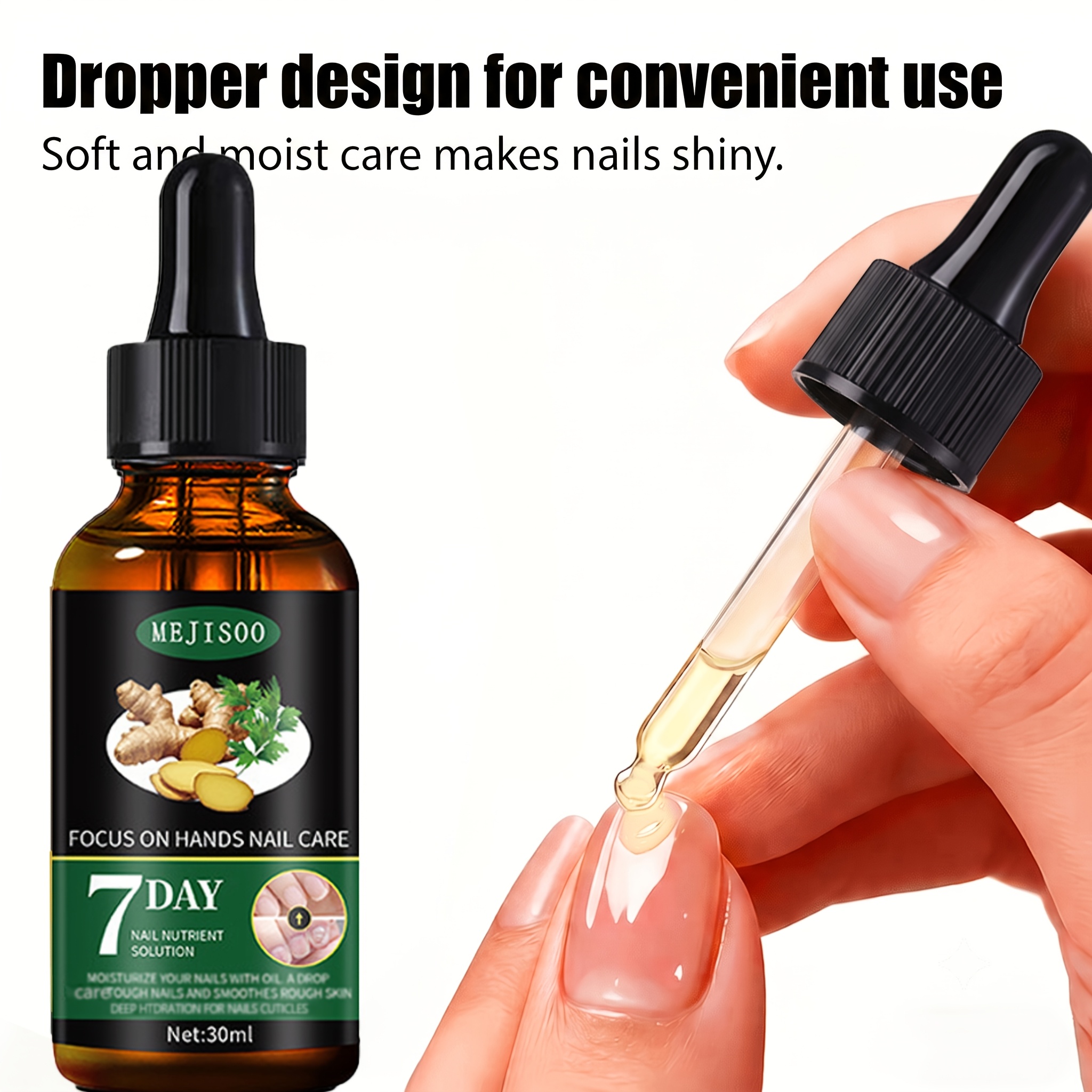 Image of Fealute 7-day Turmeric Nail Care Oil - Designed For Damaged Nails, Cuticles, And Nail Beds, It Strengthens Nails, Adds Shine, And Contains Protein, Castor Oil, Aloe Vera. It Absorbs Quickly
