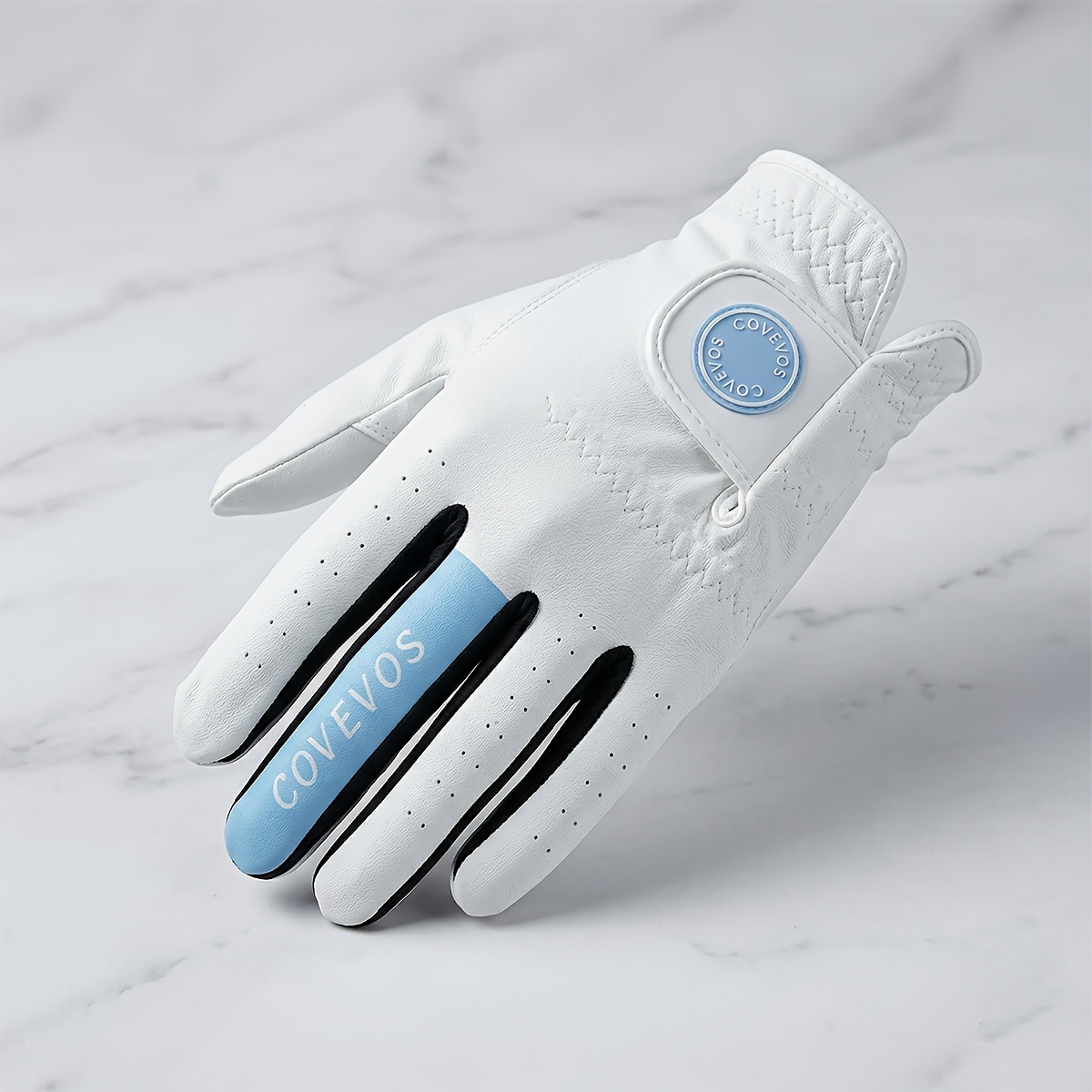 TEMU Gants de golf, couleurs mélangées, PU antidérapant, confortable, respirant, de trous et dragonne ergonomique, assurant stable et améliorant la