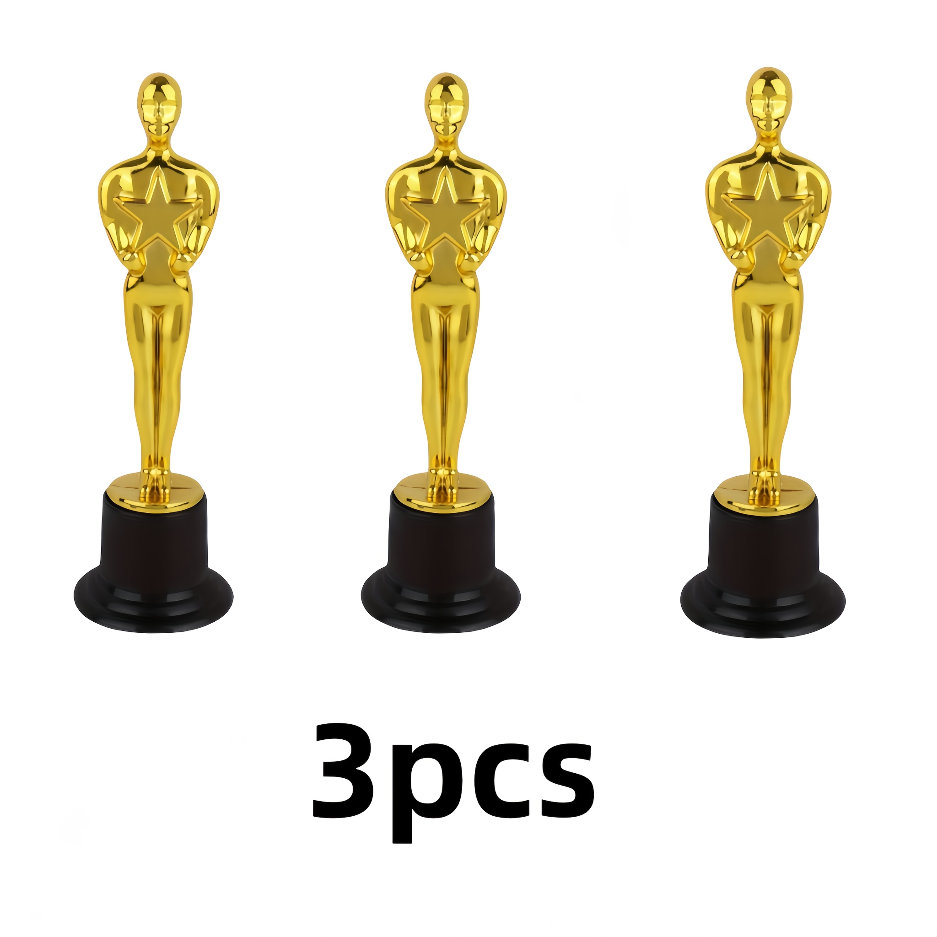 E-shop 3/6/12 Stück, 6 Zoll/15,2 cm Goldene Auszeichnungen - Lehrer Würdigungs Geschenke Preise und Trophäen Mini Trophäen Großpackung Goldene Statuen