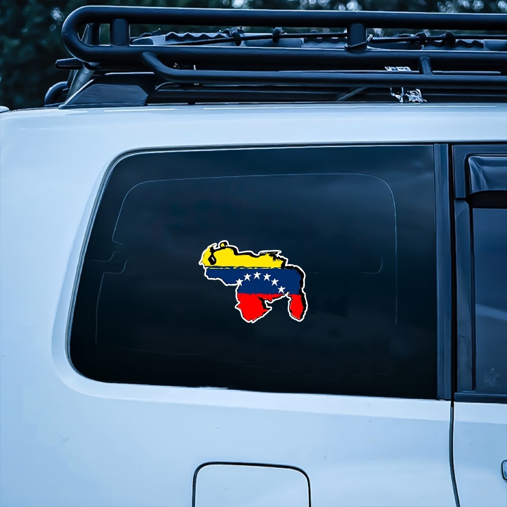 

Venezuela Flag Vinyl Decal - Matte Finish, Cartoon Design For Cars, Laptops & Ipads - Durable, Easy-apply Sticker