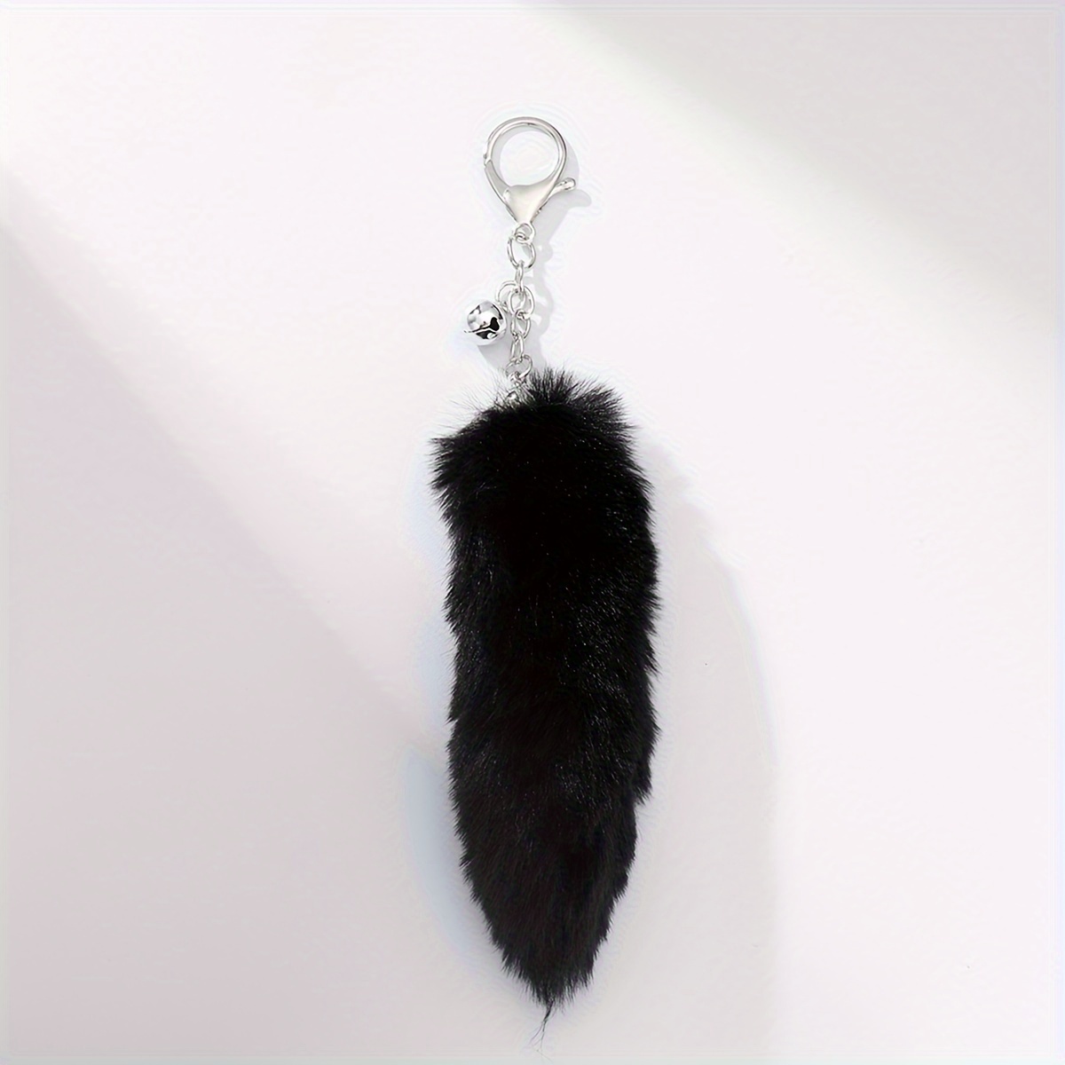 1pc, New Cute Colorful Plush Tail Keychain, Pendant, Bag Decoration, Car Key Pendant, Commemorative Gift