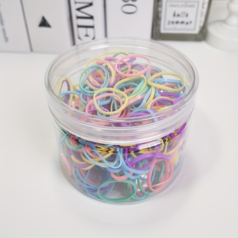 TEMU 299pcs Attaches Colorés, Matériau Épaissi, Haute Élasticité et Durable, Rangement pour Bocaux Facile à Organiser, Adapté pour Lier, Sceller,