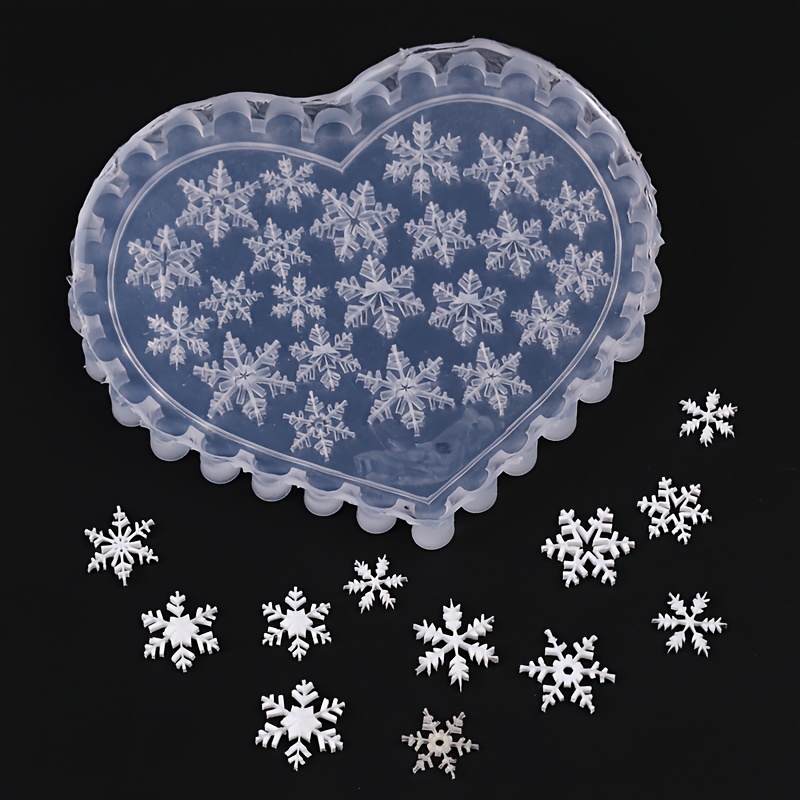 Clear Silicone Nail Mold for Snowflake Design