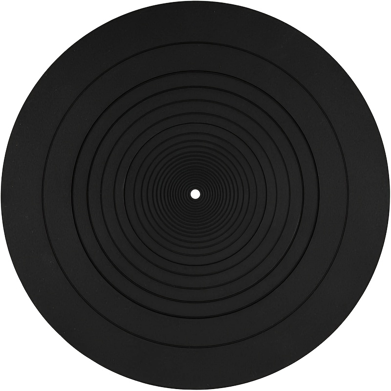 Image of 1 Piece Of A Universal Silicone Tray Designed In A Vintage Style For Vinyl Records, Compatible With Phonographs, An Look And Functional Benefits, Enhancing Stability And During Record .