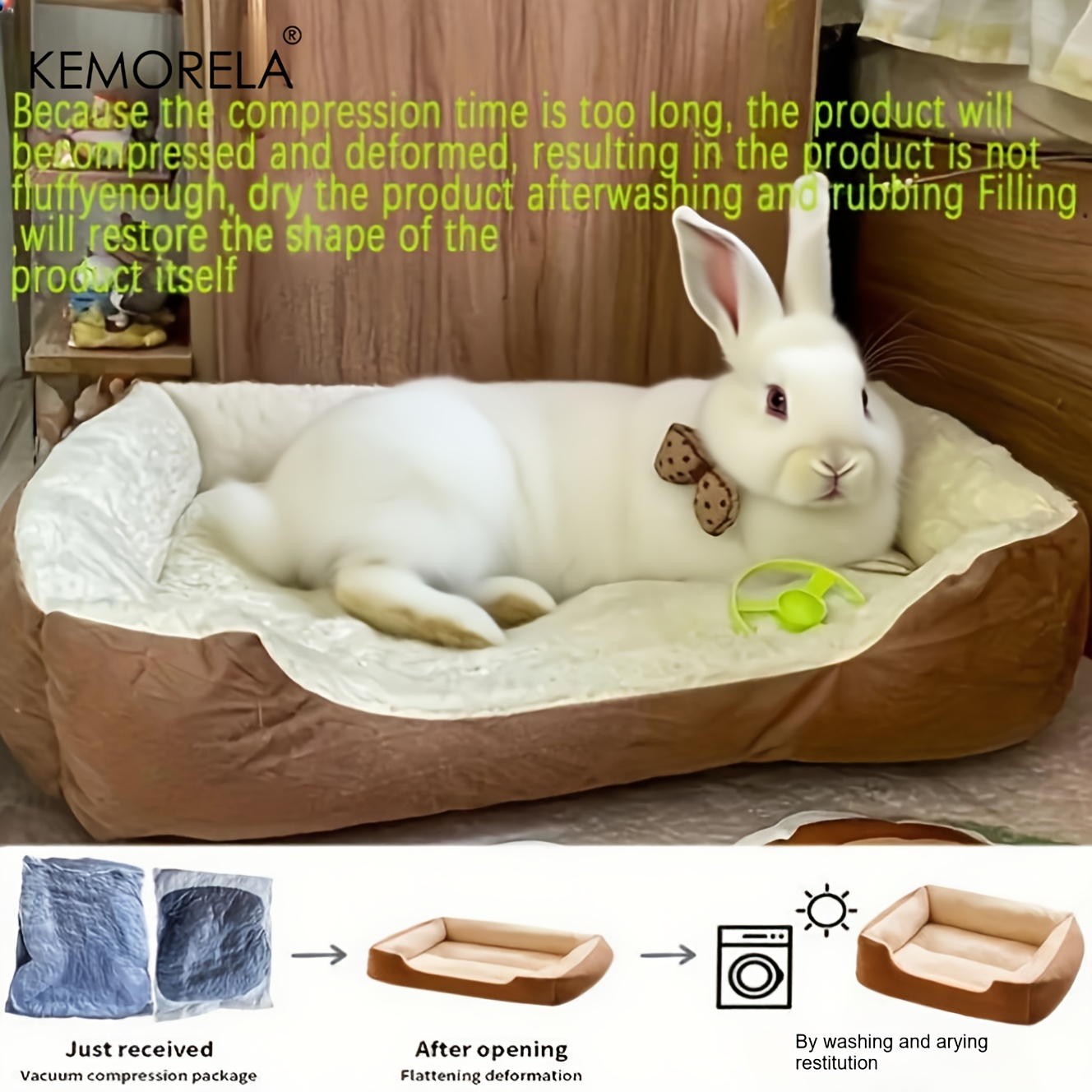 KEMORELA Cozy Bunny Bed