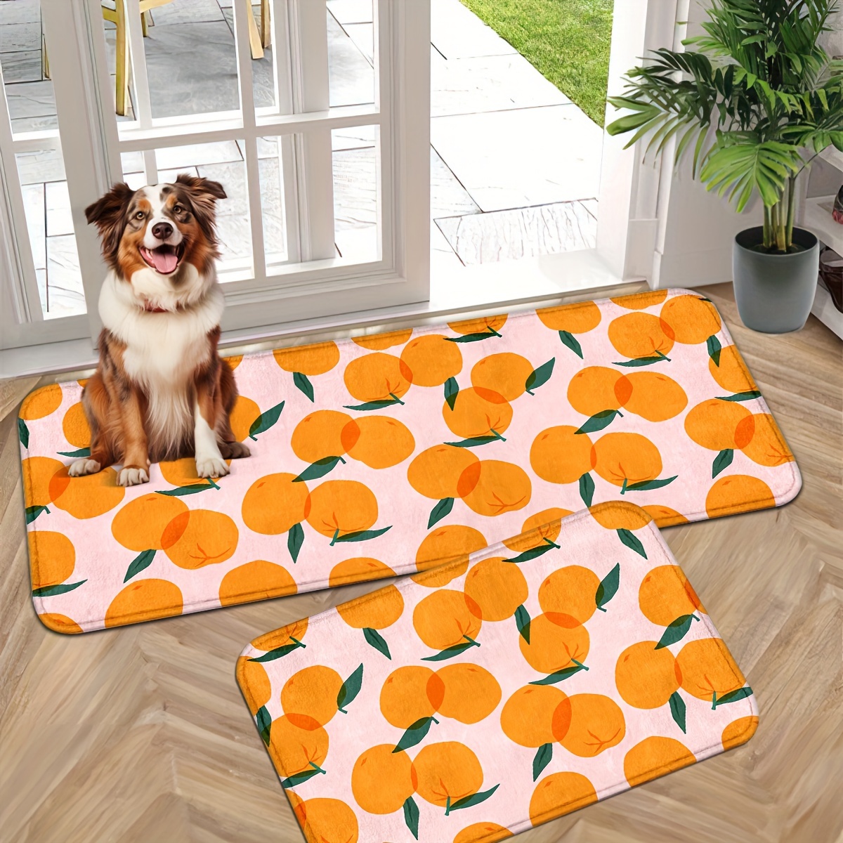 

Fruit Pattern Kitchen Rugs - Non-slip, Durable, Comfortable Standing Mats For Home, Office, Sink, Laundry Room - Absorbent Tabletop Pads For Dining And Bathroom Decor - Available In Multiple Sizes