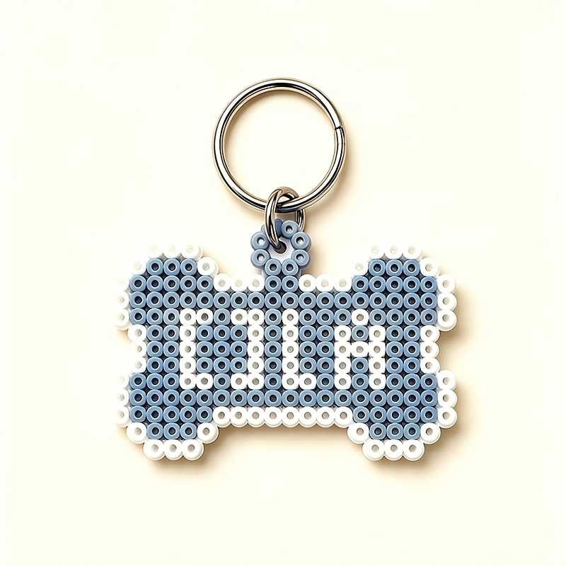 Pixel Bead Bone-Shaped Customizable Pet Anti-Lost Tag
