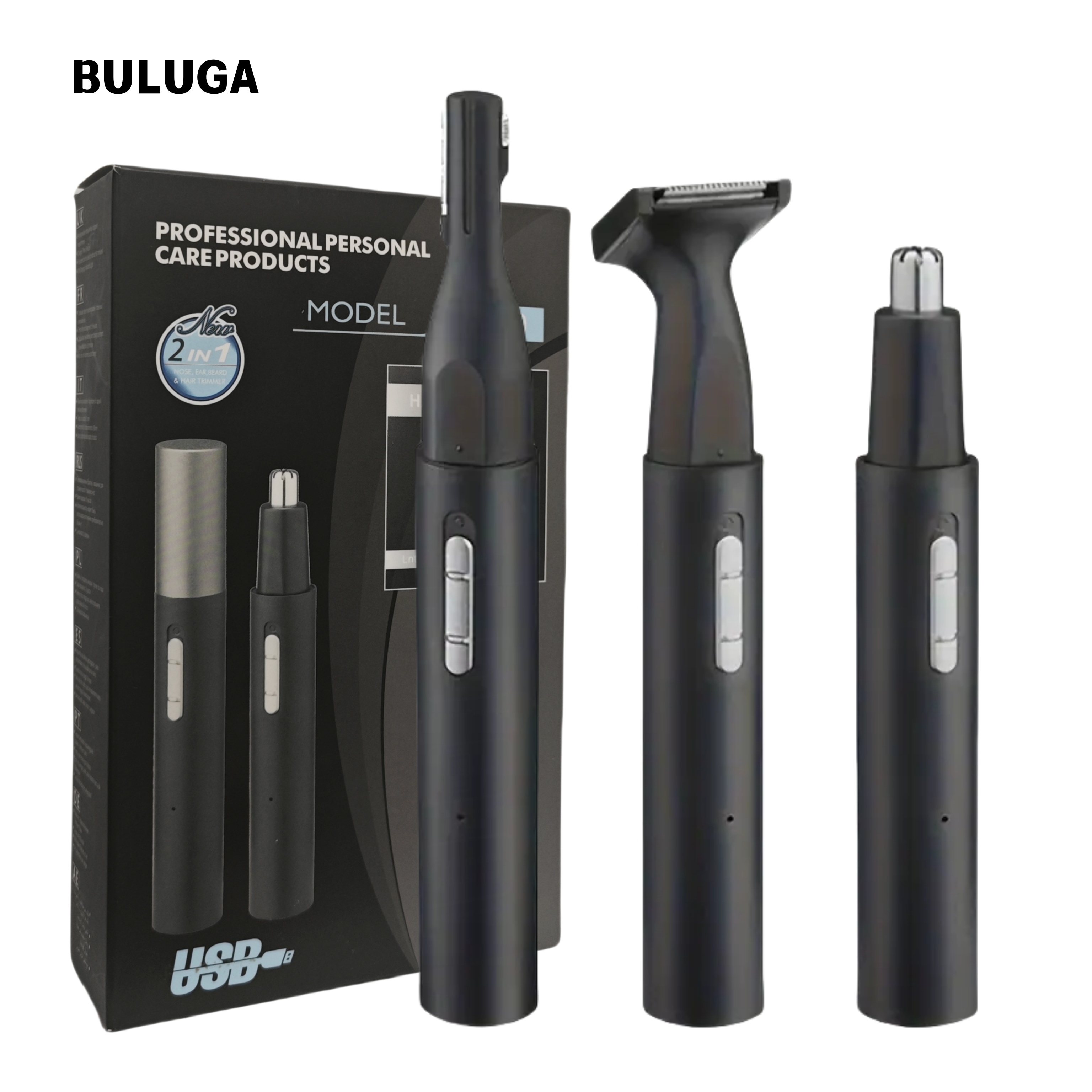 1pc secret dig 3 in 1 rechargeable metal electric nose ear hair trimmer with eyebrow groomer usb charging 400mah lithium battery multi functional personal care kit for men Product details 5