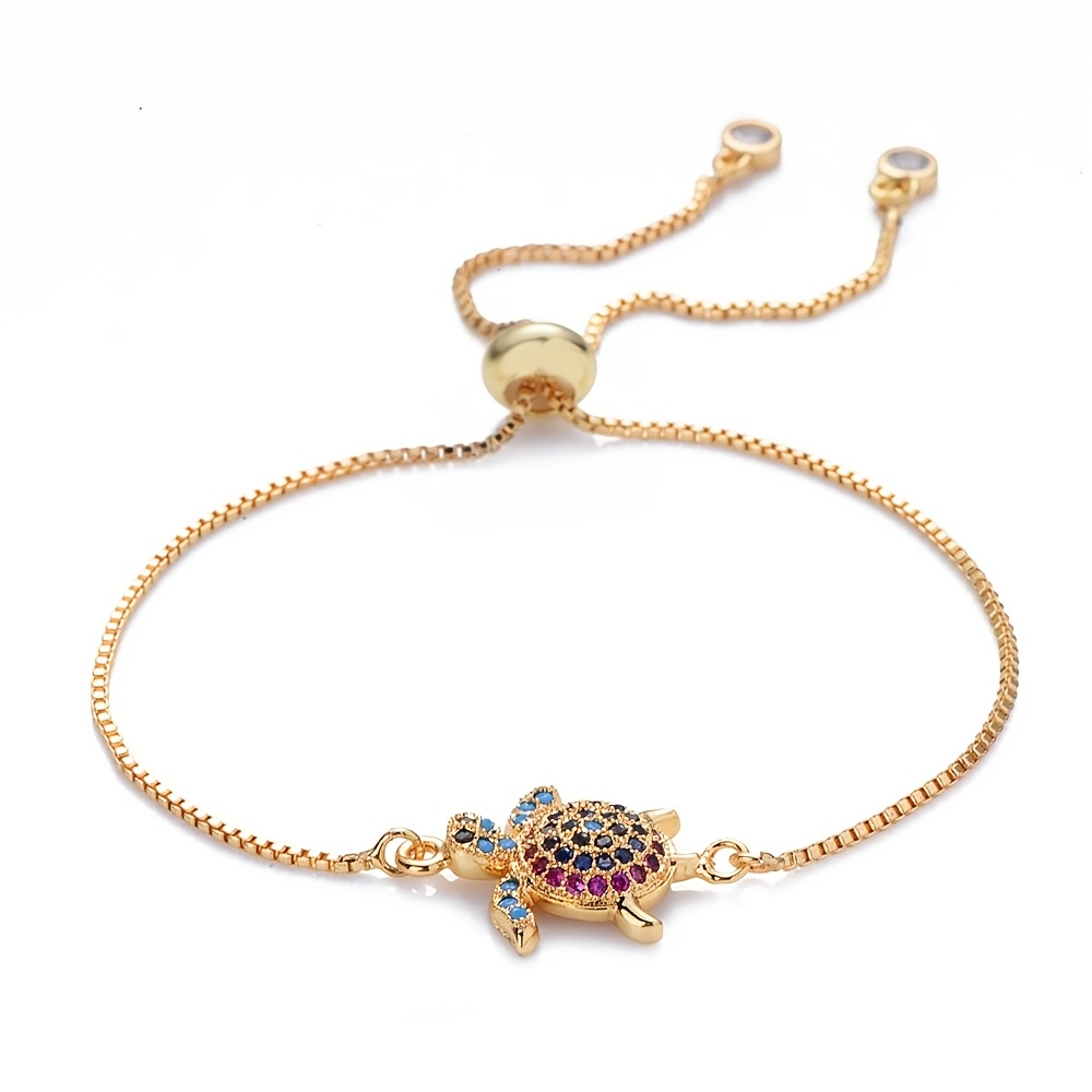 TEMU 1pc Ocean Animal Turtle Shell Adjustable Gift Bracelet