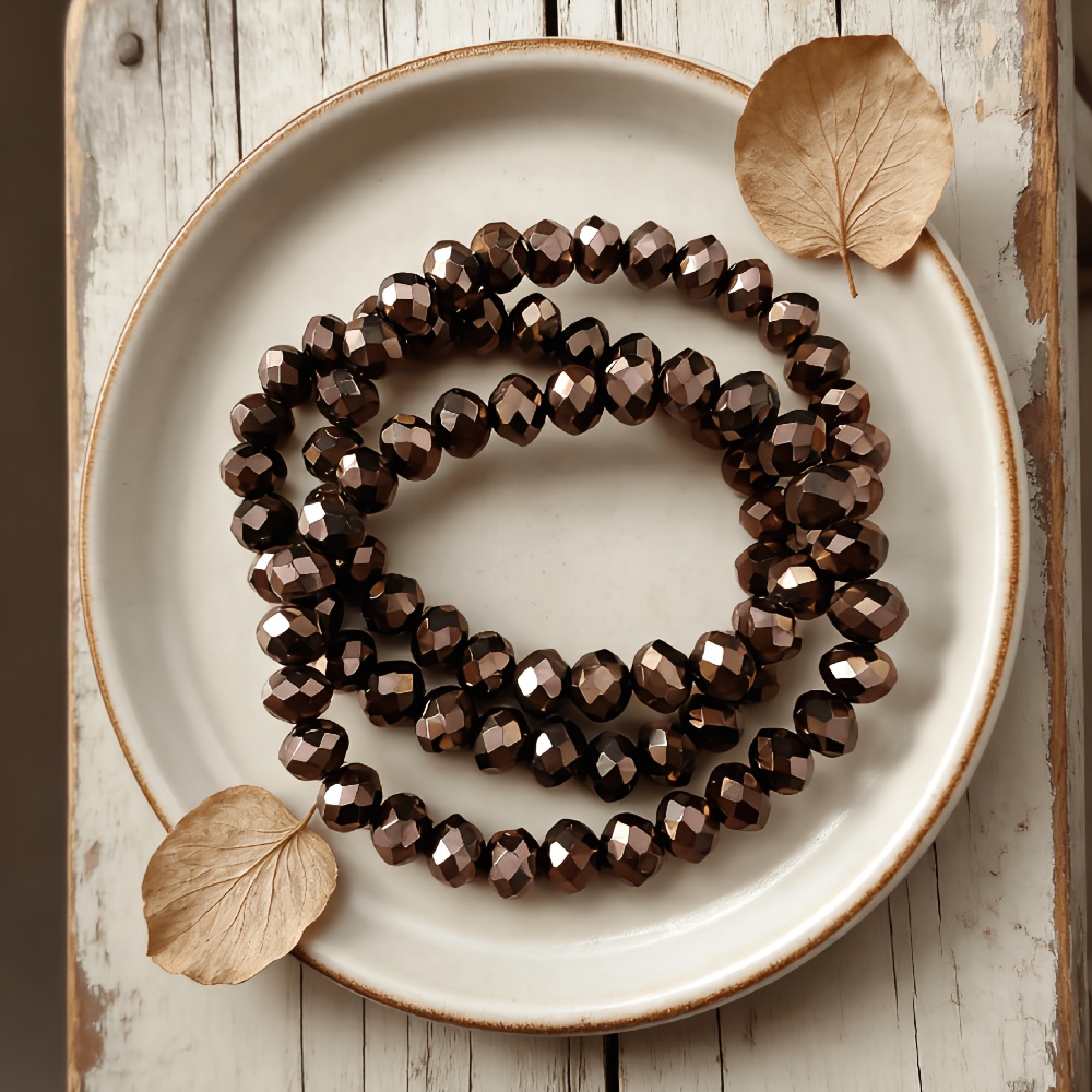 3pcs Stackable Elastic Bracelets, Versatile Daily Wear