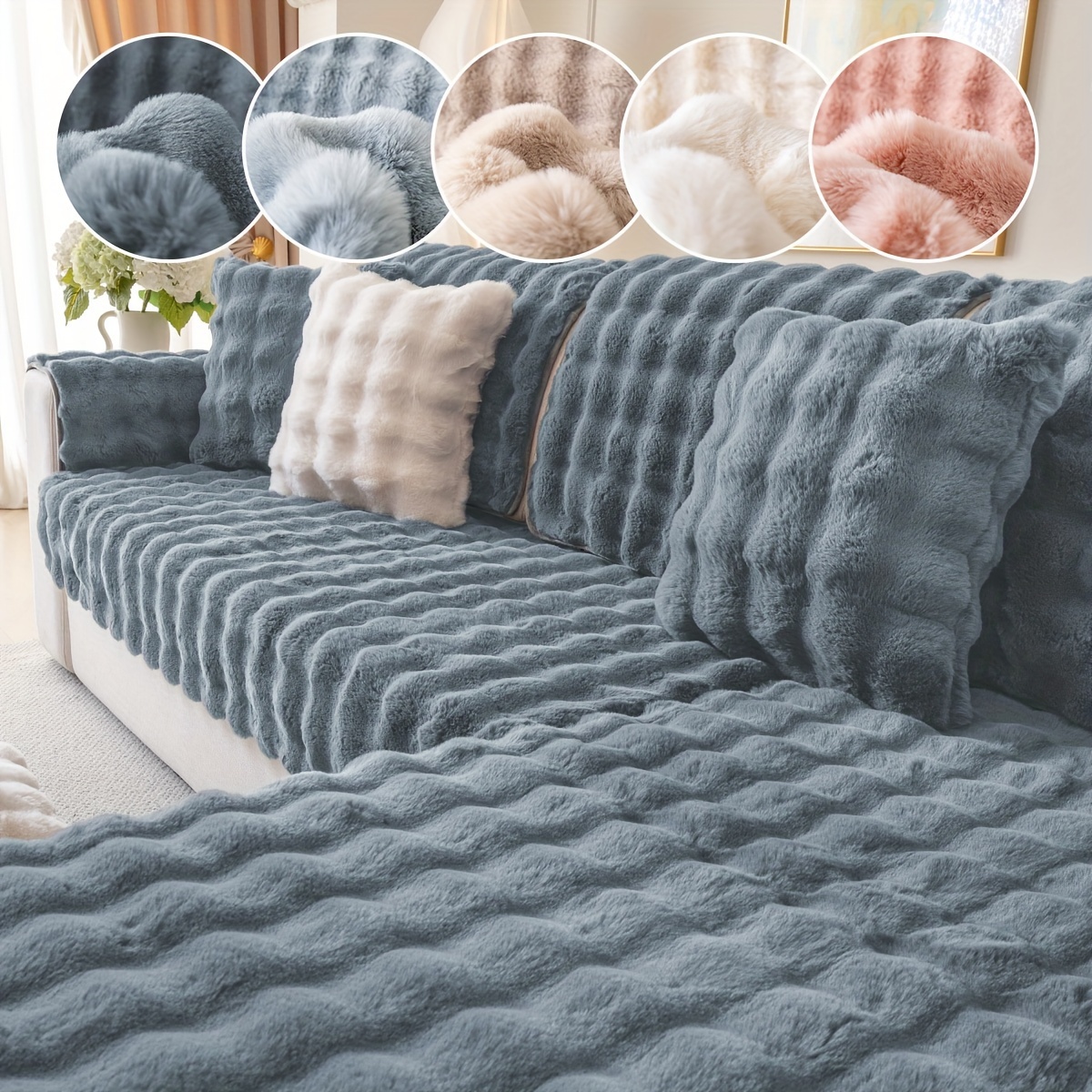 

Sofa Cover Set - 2 Thickened Fur , Pet- , , Armchair To Sectional Sofas - , , Decor