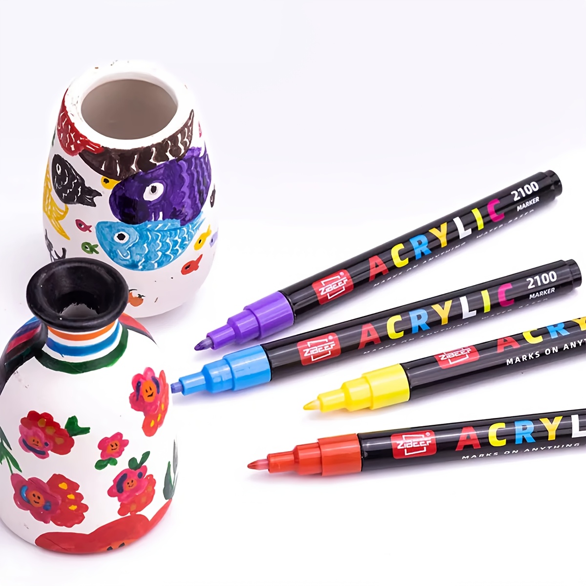 GUANGNA 27-Piece Acrylic Mark Pen Set