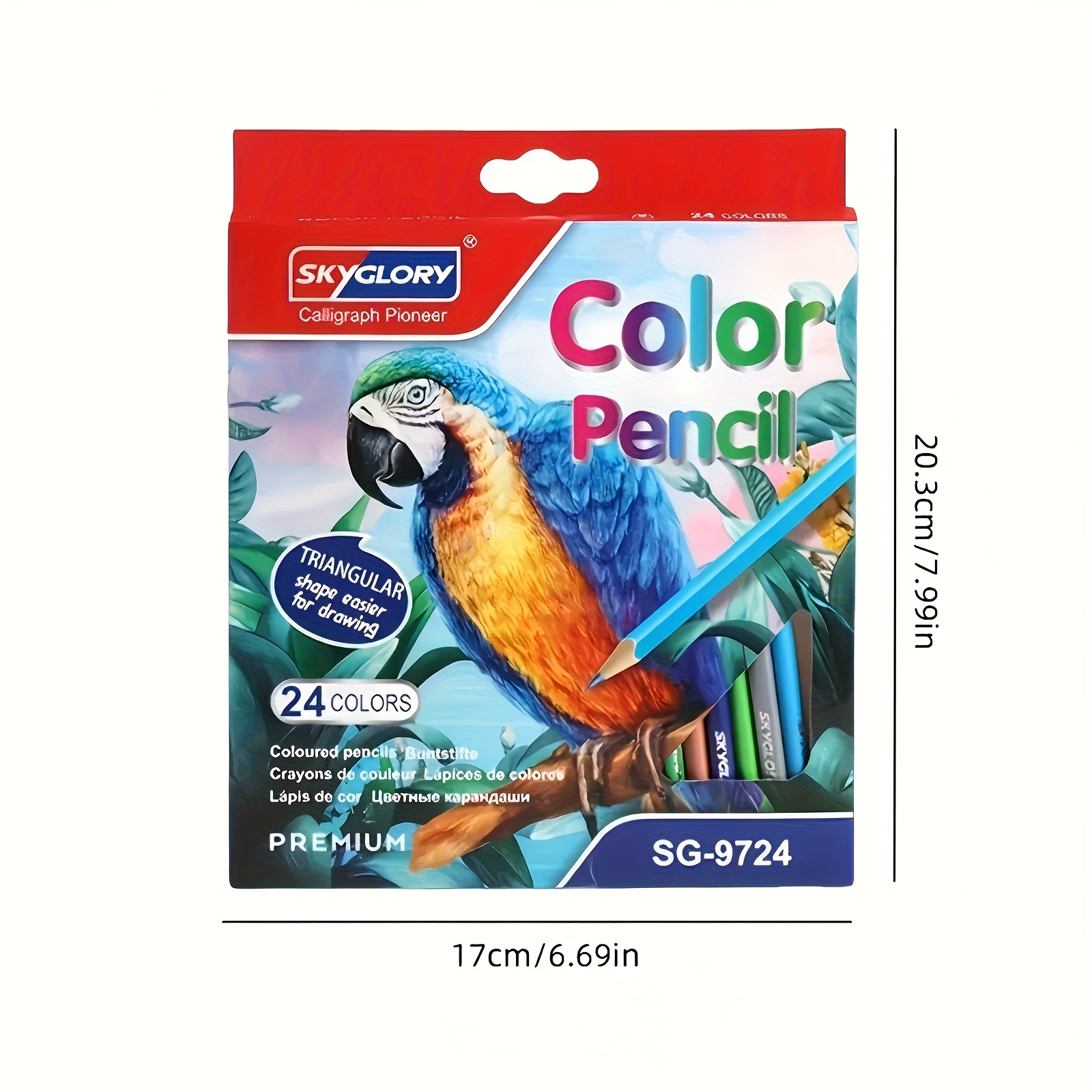 Image of (24 Colors), ' Of Colored Pencils - Different Styles From, Vibrant Oil-based And Water-soluble Colors, Suitable For Painting And Sketching, An Extremely Cost-effective Gift