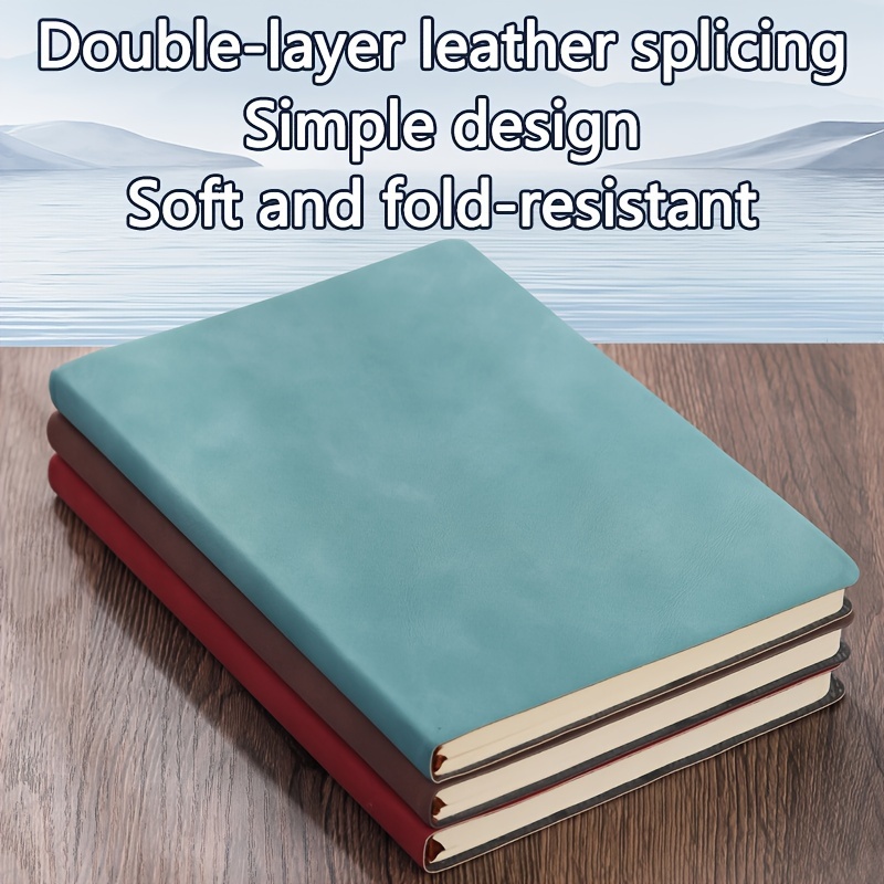 

Simple Large Notebook With Soft Sheepskin Cover. Literary And Artistic. For Students' Note- And Diaries. Suitable For Use. Applicable For And Work