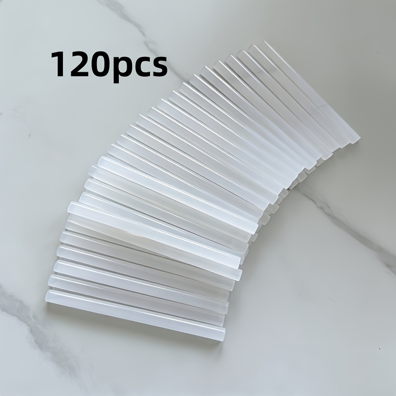 TEMU 120 Mini Barras de Pegamento Termofusible de Viscosidad, Barras Adecuadas para Metal, Madera, Artesanía de Vidrio y de Proyectos Escolares