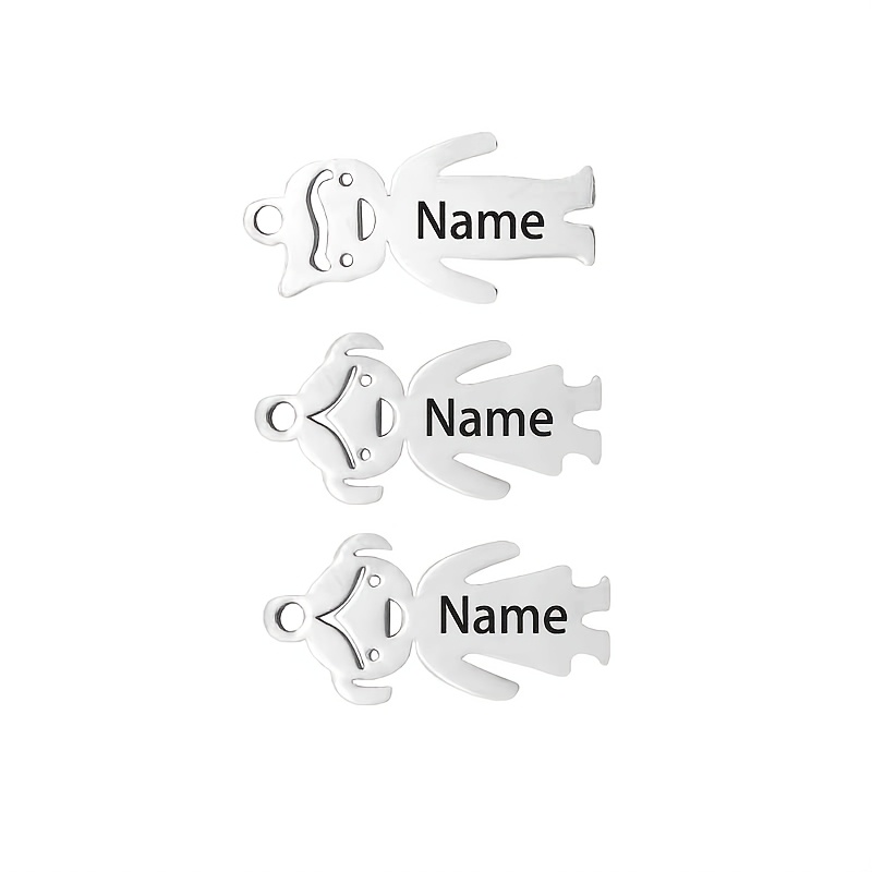 TEMU Personalized Custom Keychain, Custom Silvery Figure Keychain, A Stainless Pendant That Customized With A Name, A Key Ring That Customized With