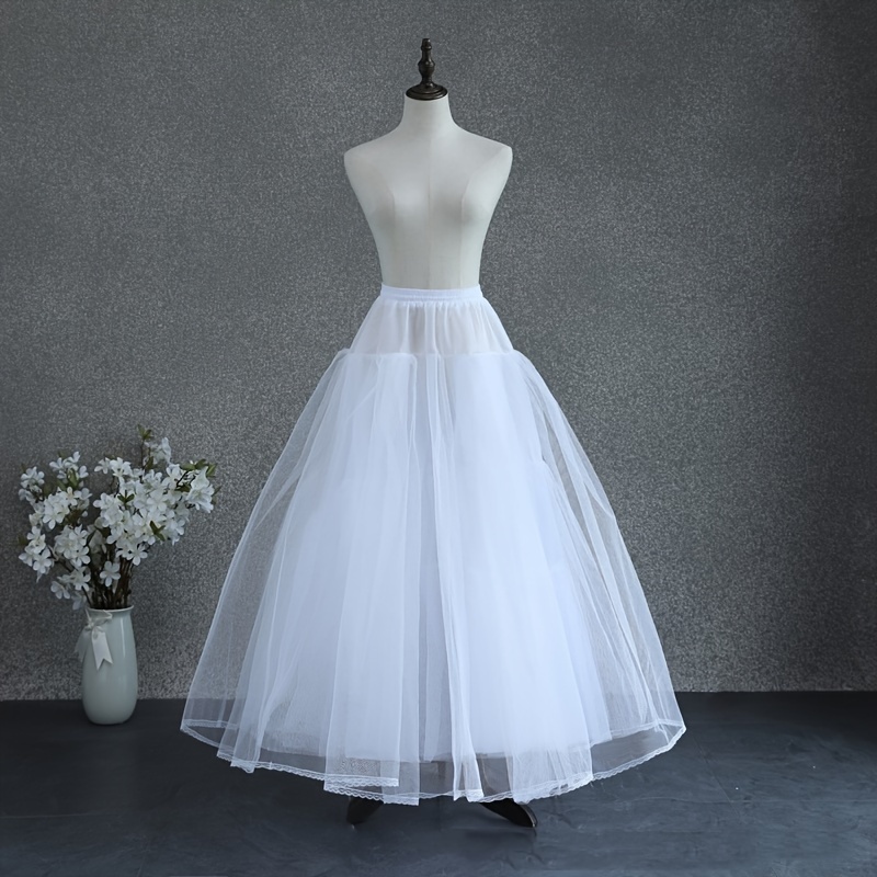 a line 4 layer hoopless bridal petticoat crinoline