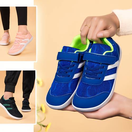 kids barefoot shoes wide toe minimalist sneakers breathable mesh lightweight casual shoes