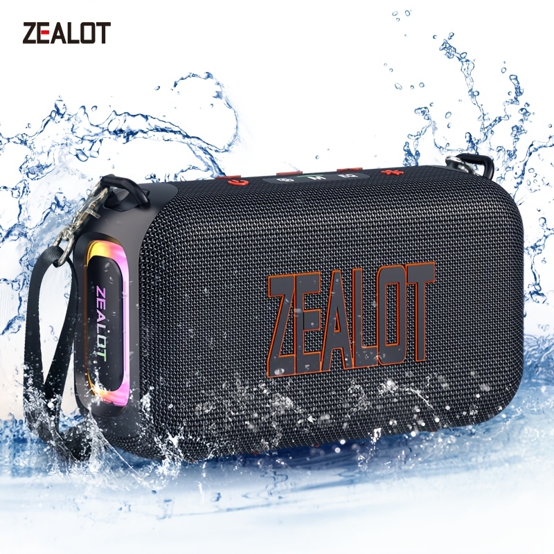 Zealot S85 Portable 50w Wireless Speaker With 2 Subwoofers, 3d Surround Sound, 8000mah Long , Supports Mobile Phones/tablets/tvs. Compatible With Sd/usb/aux. 2 Series Units Can Double The Sound
