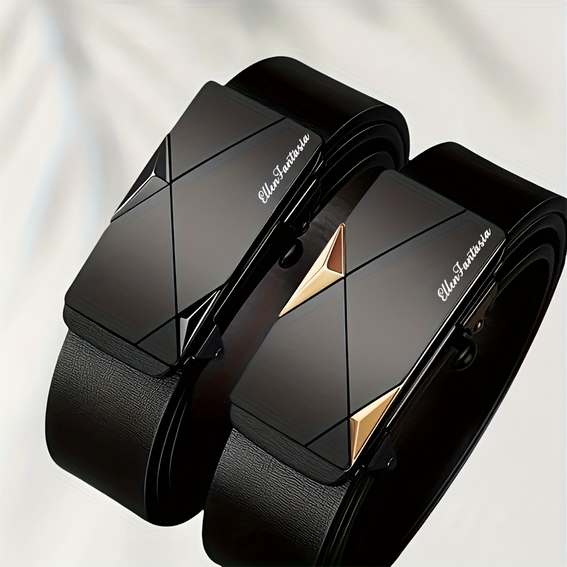 1pc of Men'S Stylish Business Belt, Adjustable Automatic Belt