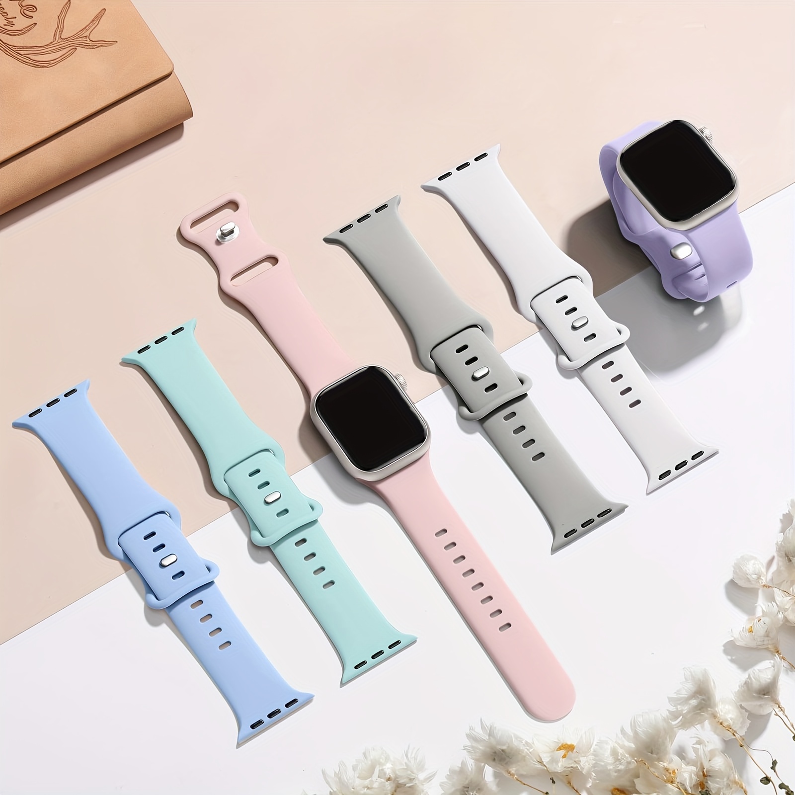 

Iwatch 9-1 Series Soft Silicone Strap: Waterproof, Breathable, Skin-friendly, Compatible With 38mm-49mm Wrist Sizes