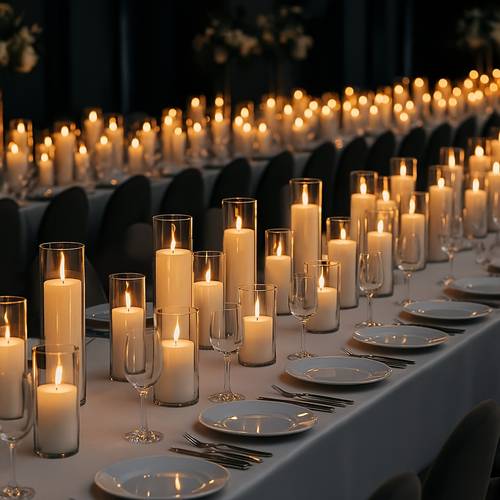 candles with clear glass hurricane holders elegant cylinder candle vases for weddings parties centerpieces home office decor
