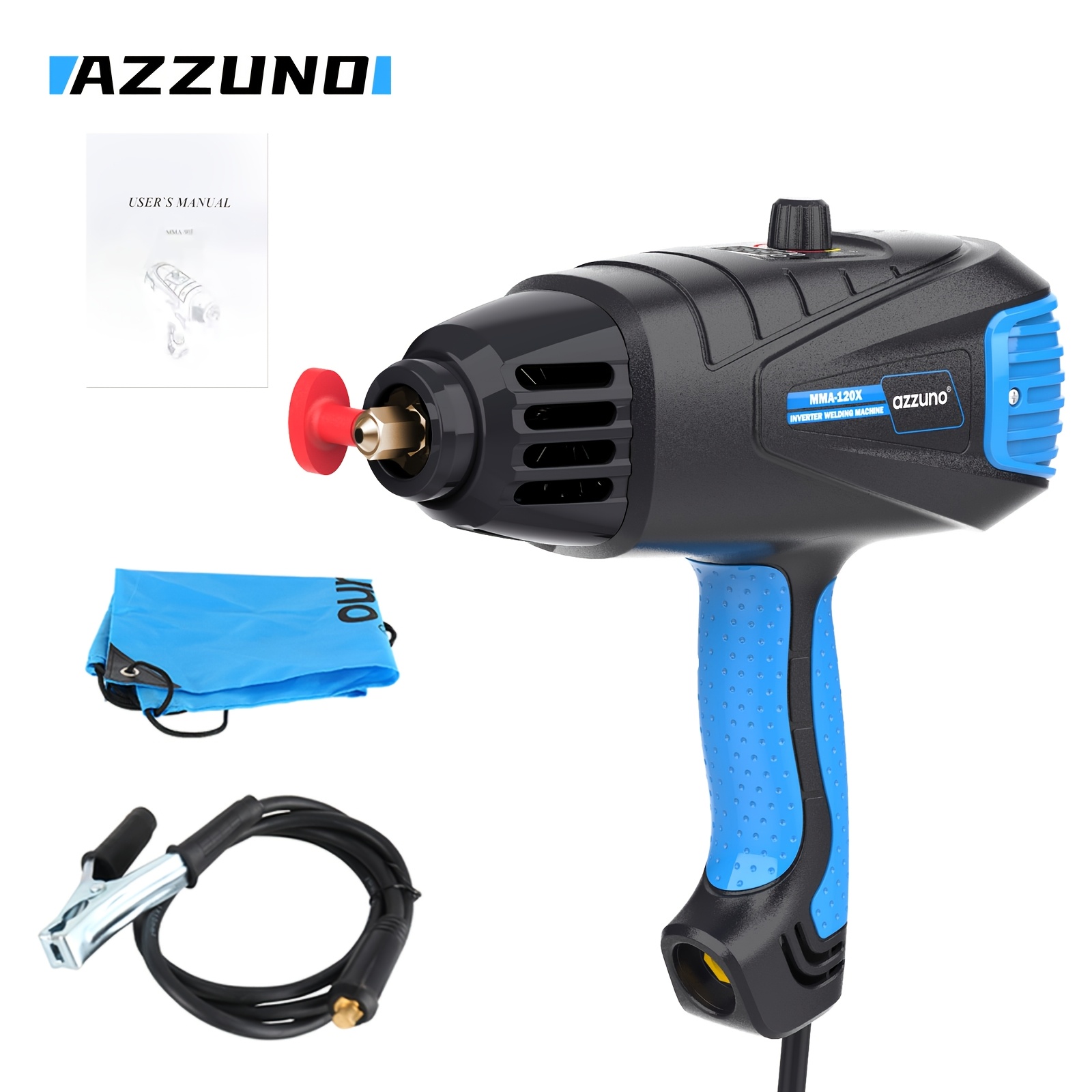 TEMU Azzuno, Handheld Mma-120x Arc Welder With A Newly Designed Digital Intelligent Current Thrust, Compact In Size, Suitable For Simple Welding