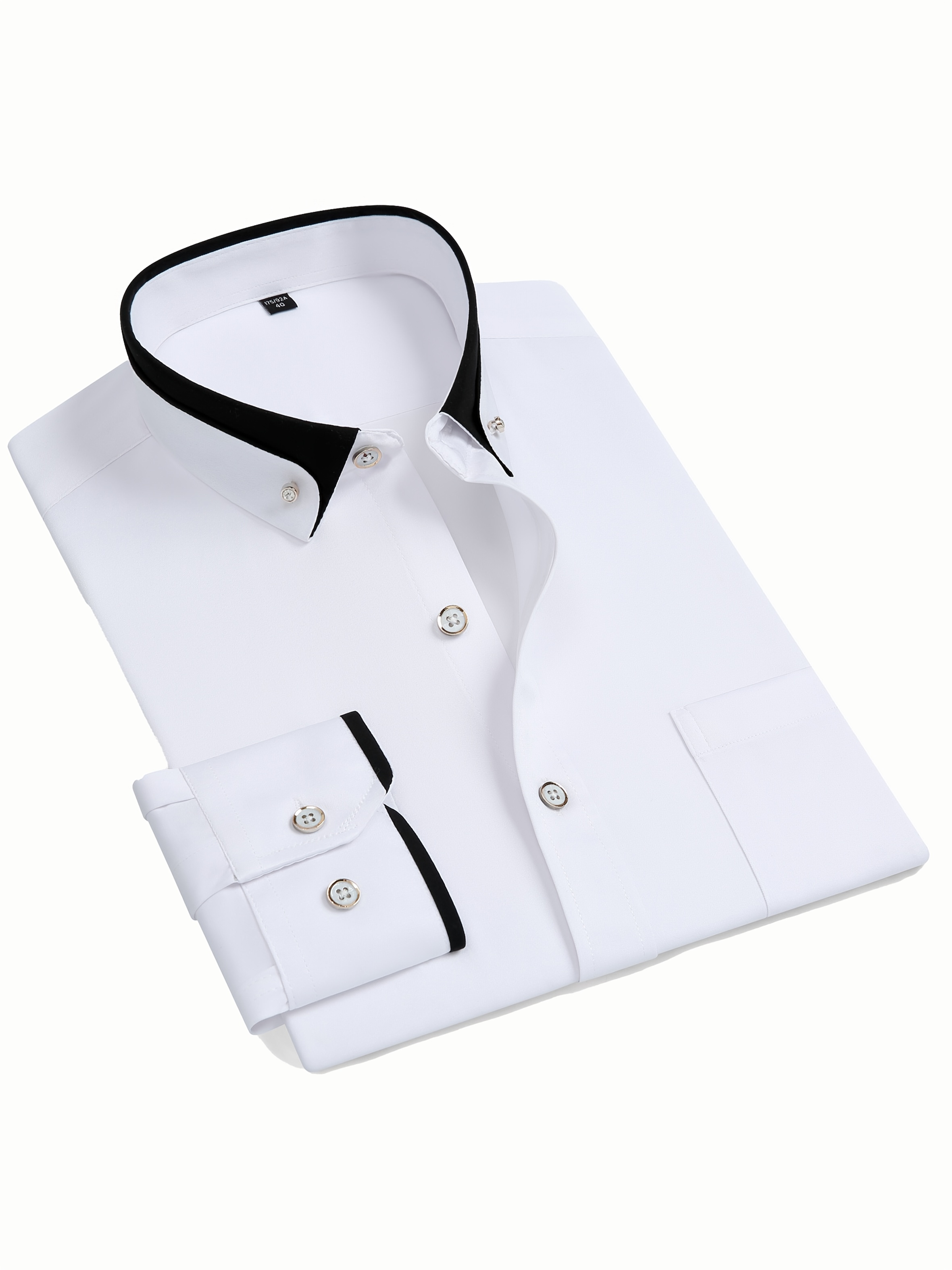 Camicia basic JP1880 di denim dal taglio moderno con maniche lunghe e colletto button-down, fino alla tg. 8XL, blu chiaro | Ulla Popken