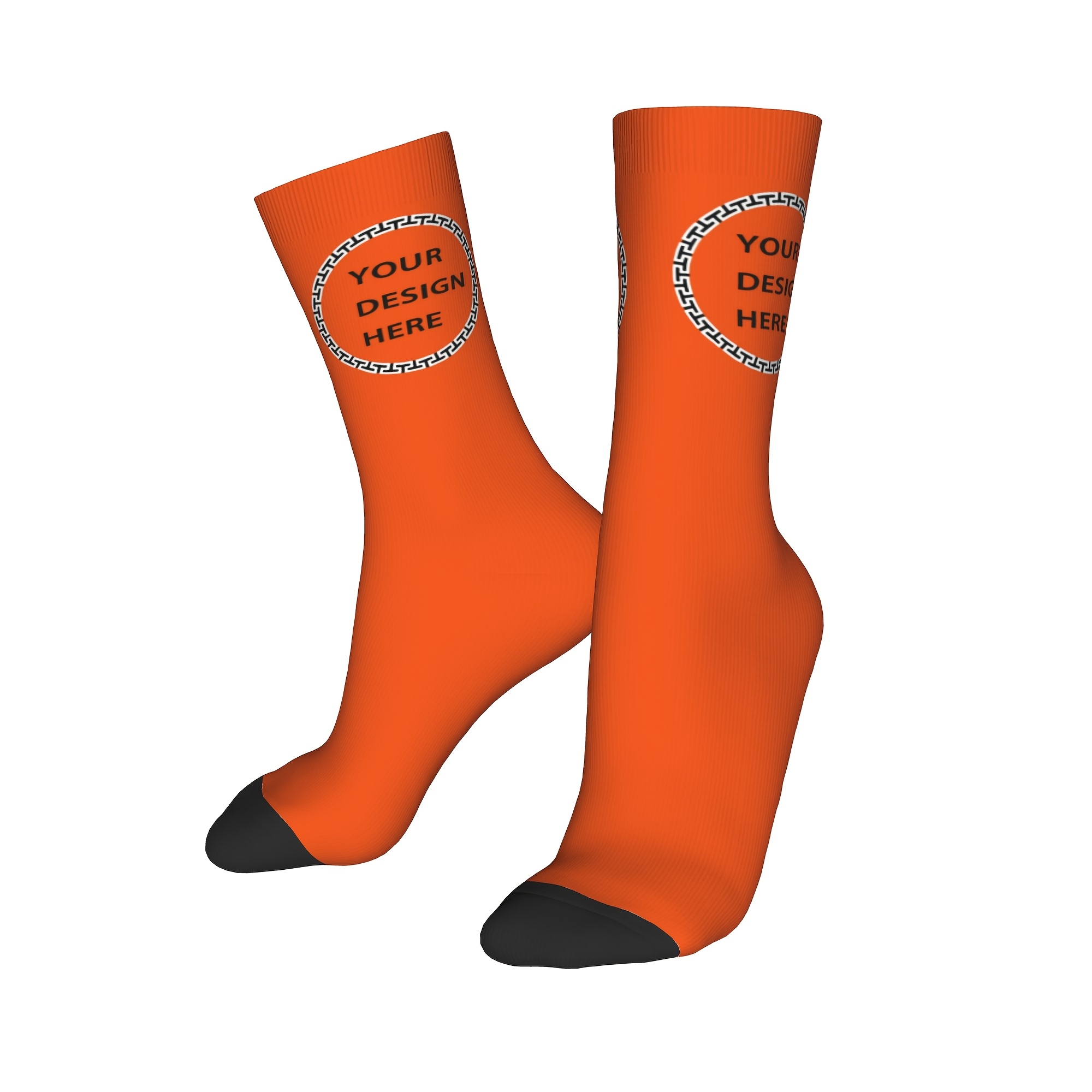 TEMU A Pair Of Personalized Socks With Text, Diy Custom Text Socks For Men/women, For Couples/family/ , Cute And Fun, Suitable For Mother's