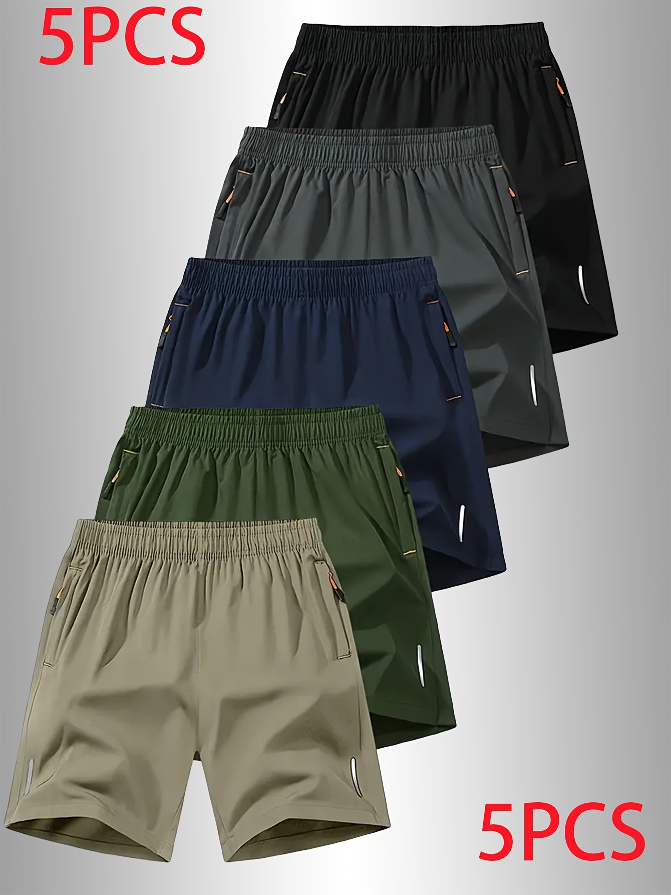 Men'S Fashion Summer 5pcs Shorts