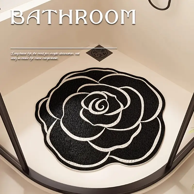 non slip bath mat with unique durable pvc plush texture easy to clean modern bathroom decor for bathroom Product details 2