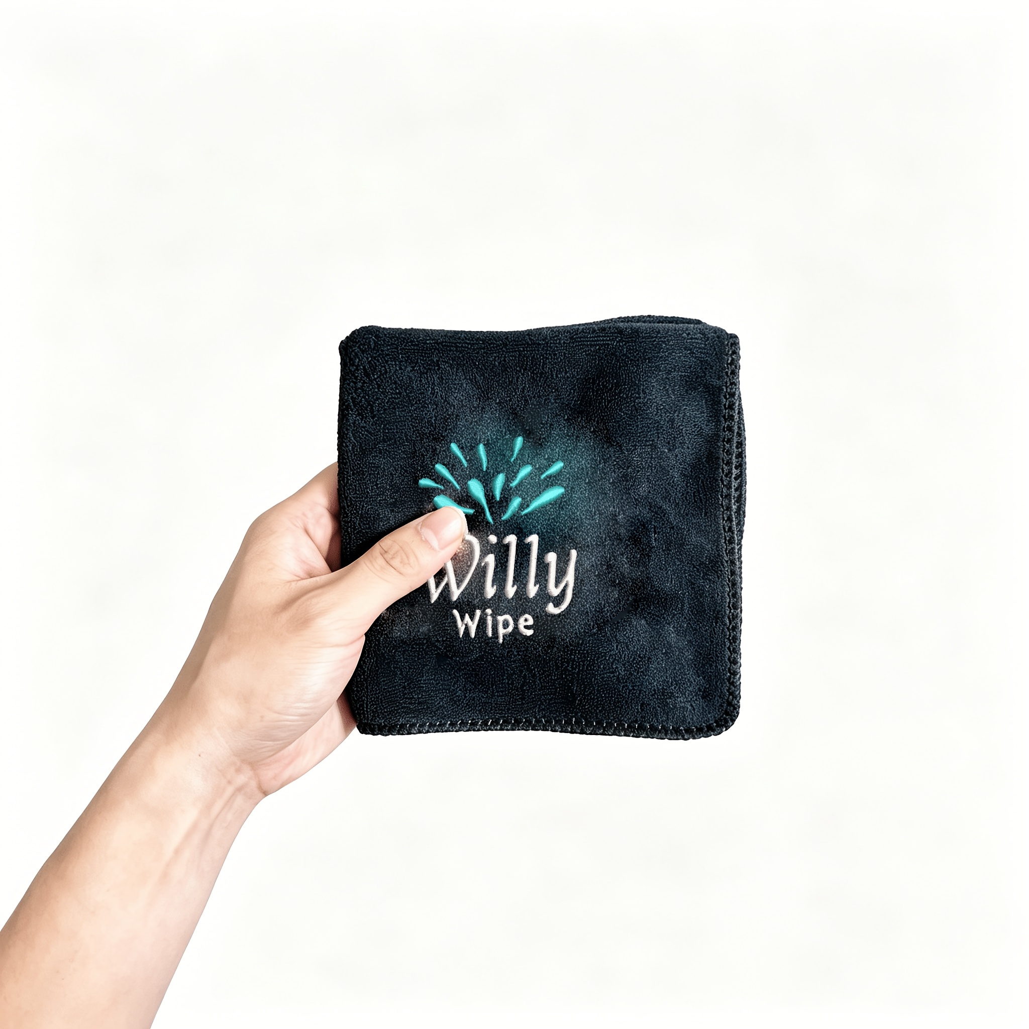 TEMU 1 pièce, Serviette à main brodée en microfibre 30x30cm, Idéale comme cadeau humoristique pour la décoration de salle de bain, Convient pour la