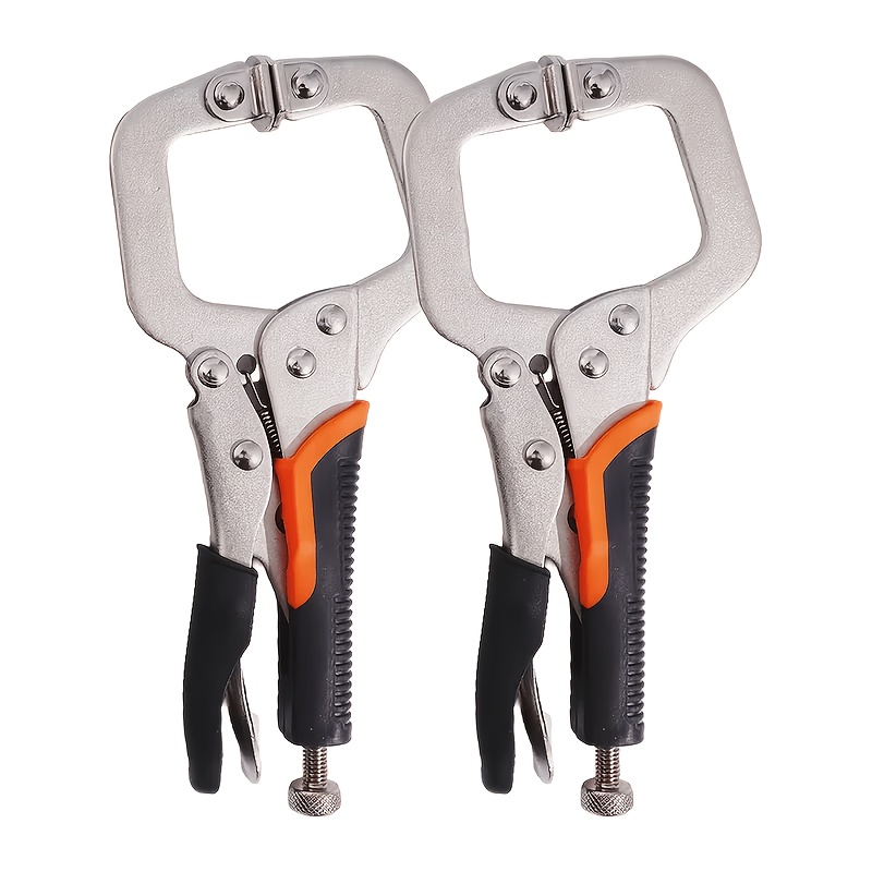 TEMU 6 Inchesheavy Duty C Clamp Welding And Woodworking Tool, Adjustable Locking Clamp With Rotating Tips And Storage Bag, Ideal For , Home Use, And