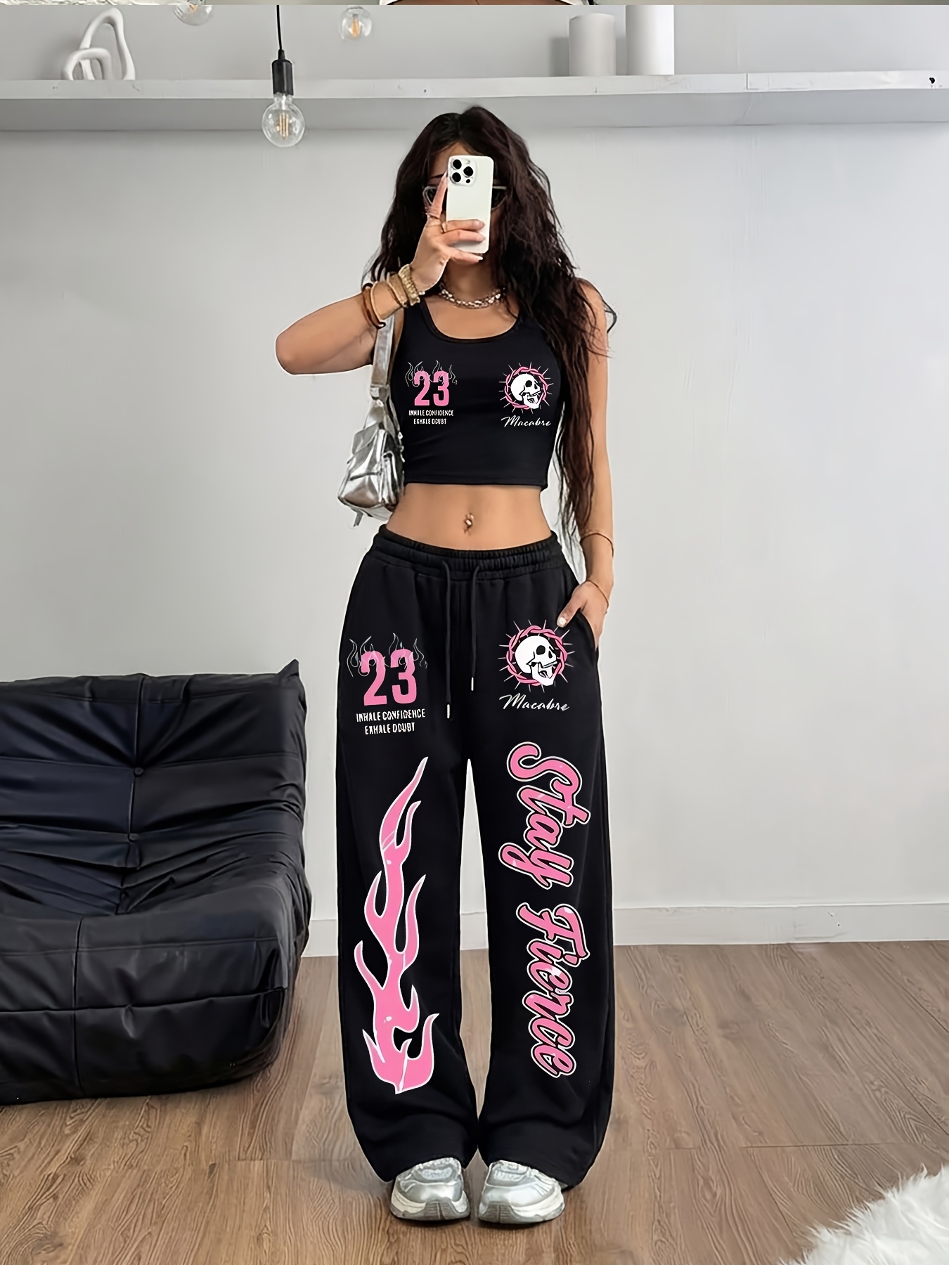 womens vintage skull gothic print street korean - Temu Germany