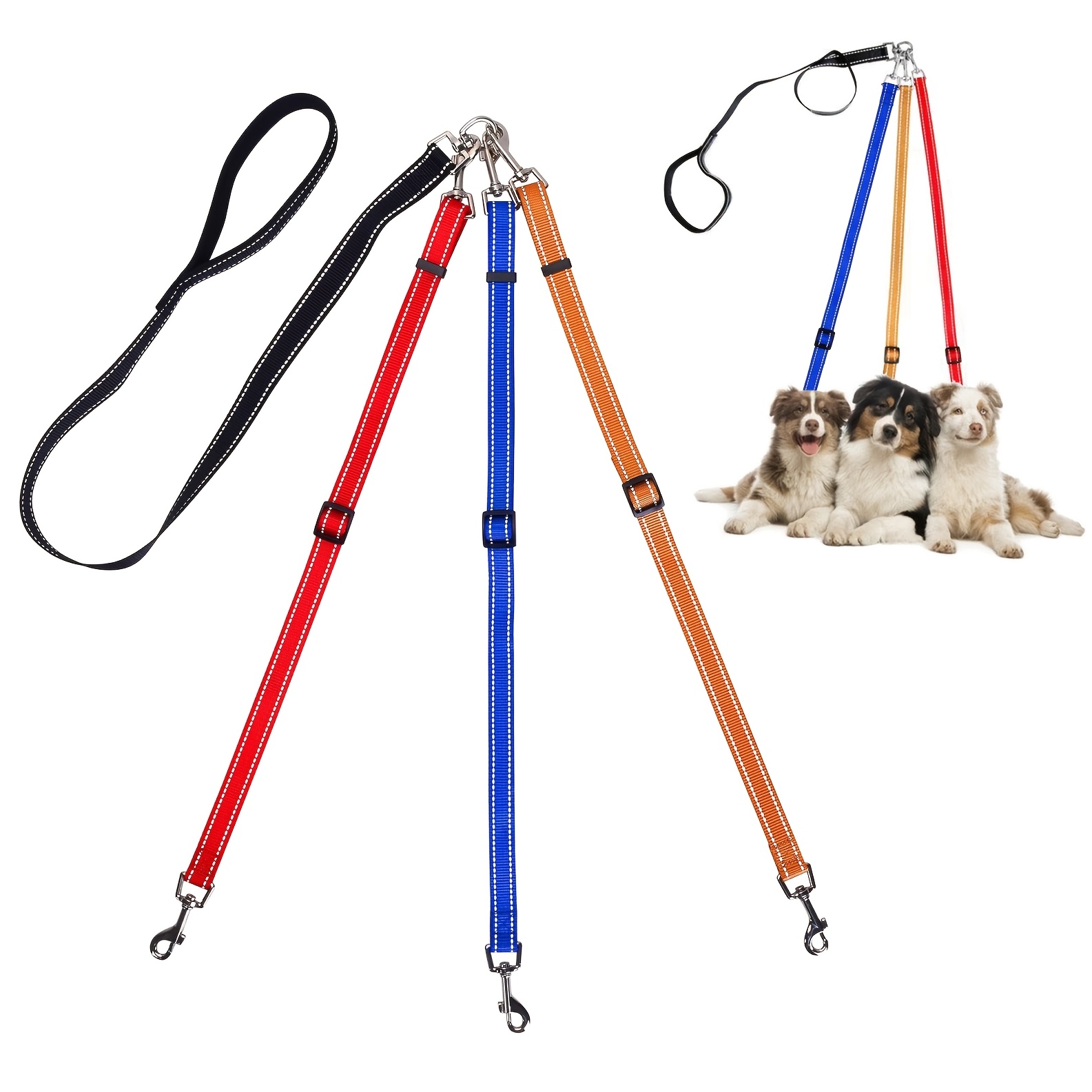 

A Dog Leash That Can To , Featuring Detachable Components, -way , Adjustable Length, And -, Allowing You To To Pets At .